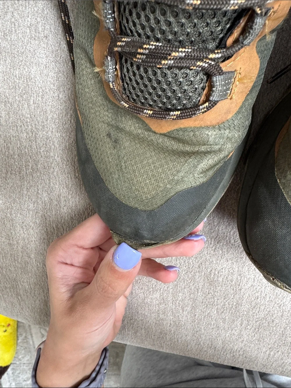 Merrell Olive Green and Brown Gore-Tex Mid Hiking Boots
